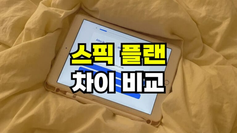 스픽 플랜 차이 비교